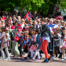 Hele 130 skoler går i barnetoget i Oslo i år. Foto: Annika Byrde / NTB